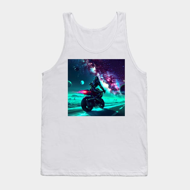 Space Rider: Journey Through Milky Way Tank Top by AngelsWhisper